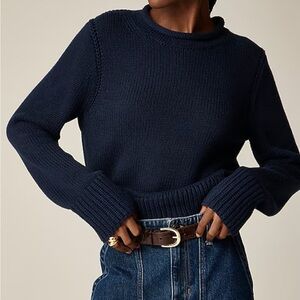 J Crew Heritage Cotton Rollneck Sweater